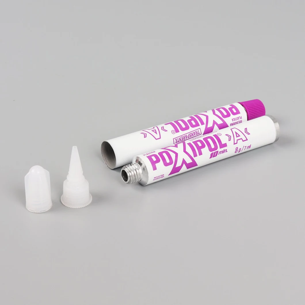 Pure Aluminum Packaging Tube Empty Metal Tube for Super Glue Packing