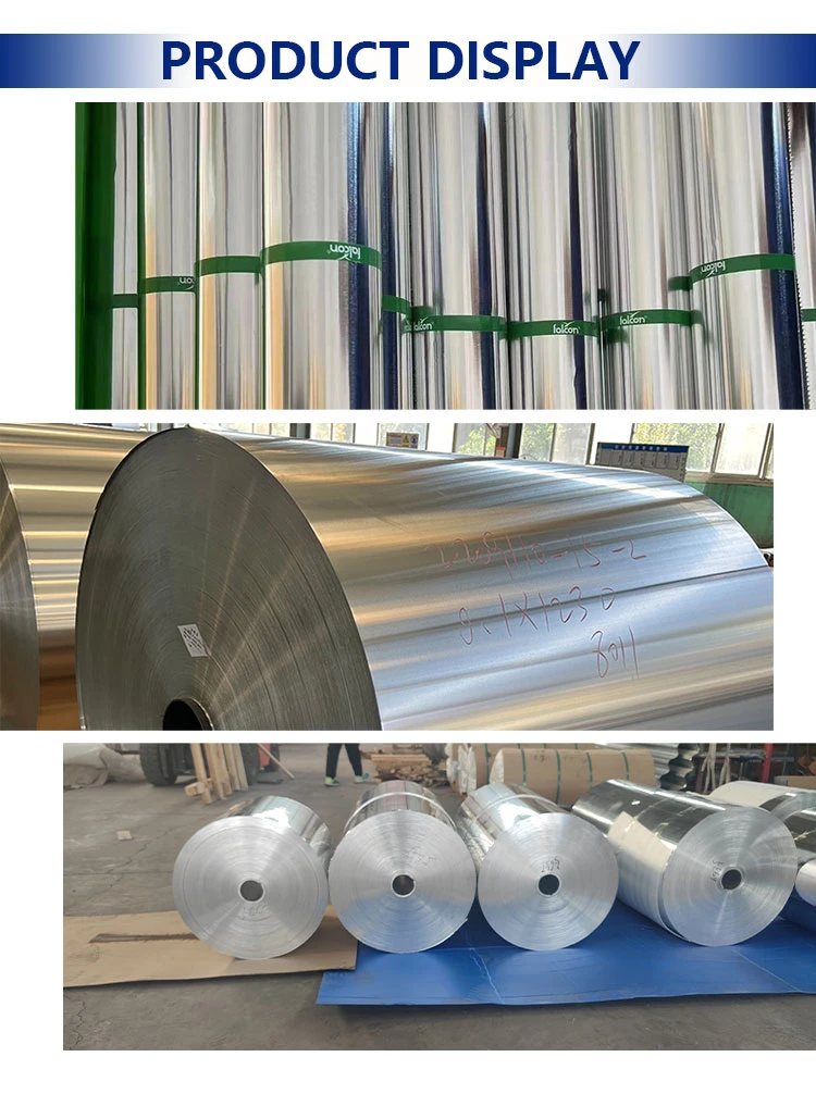 Ready to Ship Aluminum Foil Film 1100 1060 1070 3003 3004 8011 8079 Price Food Aluminum Foil Micron Food Grade Industrial Pure Aluminum Foil From China Factory