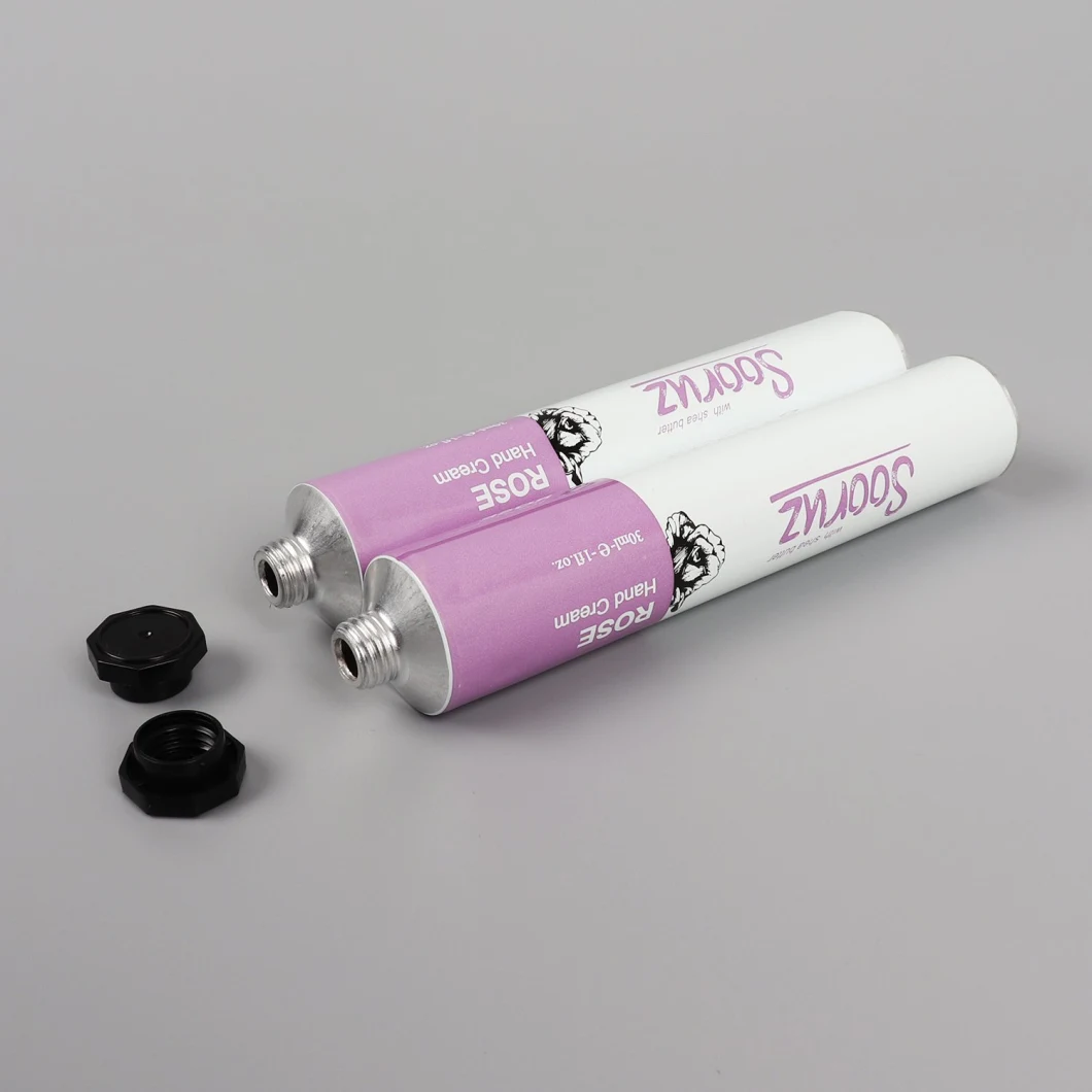 New Design Pure Aluminum Octagonal Cap Collapsible Aluminum Tube for Cosmetic Packaging