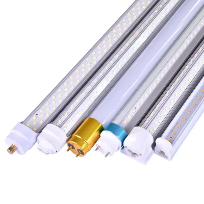 Super Bright OEM&ODM Indoor Lighting V Shaped Aluminum Shop Lights 4FT 8FT Integrated T8 LED Tube